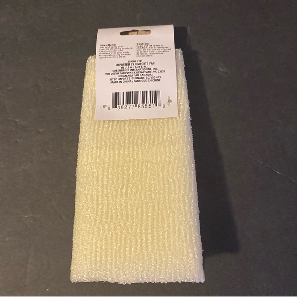 APRIL BATH & SHOWER Exfoliating Washcloth Bath Spa Body Shower Scrub NEW - Picture 2 of 2